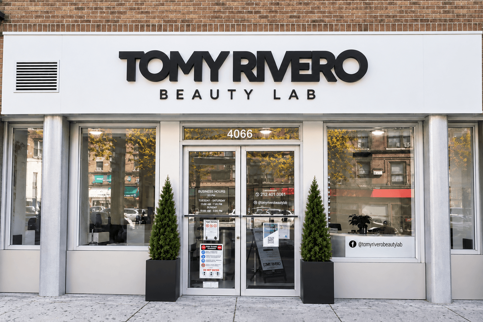 Tomy Rivero Beauty Lab storefront at 4066 Broadway in Washington Heights